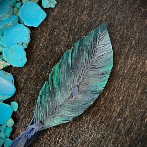 emerald, green with hint of grey and a blue lace