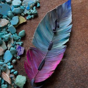 rainbow of colors including turquoise, maroon and blue