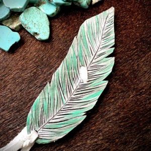 teal and silver