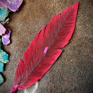Red with pink