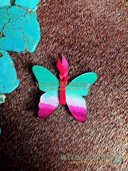 Turquoise, purple, fuchsia and pink lace and a back turquoise