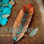 brown, tan and turquoise with hints of crimson red and cognac paired with howlite stones