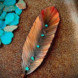 brown, tan and turquoise with hints of crimson red and cognac paired with howlite stones
